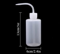 Bouteilles de lavage, bouteilles de sécurité, outils d'arrosage, bouteilles en plastique économiques à presser avec étiquettes graduées à col étroit