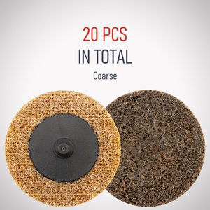 Discos Abrasivos de Condicionamento de Superfície Roll Lock de <span class=keywords><strong>3</strong></span> Polegadas Tipo R com Troca Rápida, Óxido de Alumínio para Lixamento e Desbaste de Aço Inoxidável OEM - Product Image 3