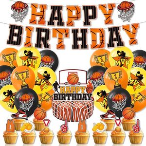 Juego de Vajilla Desechable con Temática de Baloncesto DAMAI, Decoración de Halloween, Bandera, Tarjeta para Pastel, Globo, Pancartas de Feliz Cumpleaños - Product Image 6