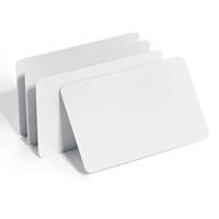 Carte NFC PVC programmable personnalisée 13,56 MHz pour avis Google, carte de médias sociaux, code QR personnalisé, puce NFC sans contact