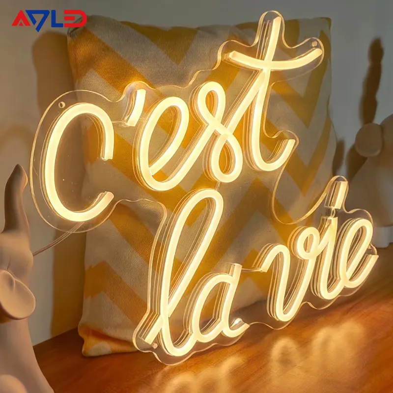 Good Vibes Only Neon Sign Wedding Wall Hanging Led Neon Signs Cutmos For Bar KTV Led Bedroom Decoration Room Decor