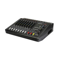 Mixer Amplifier Audio Profesional 8-Kanal 16DSP Bertenaga USB untuk Kontroler DJ Bahan Logam Fitur MP3