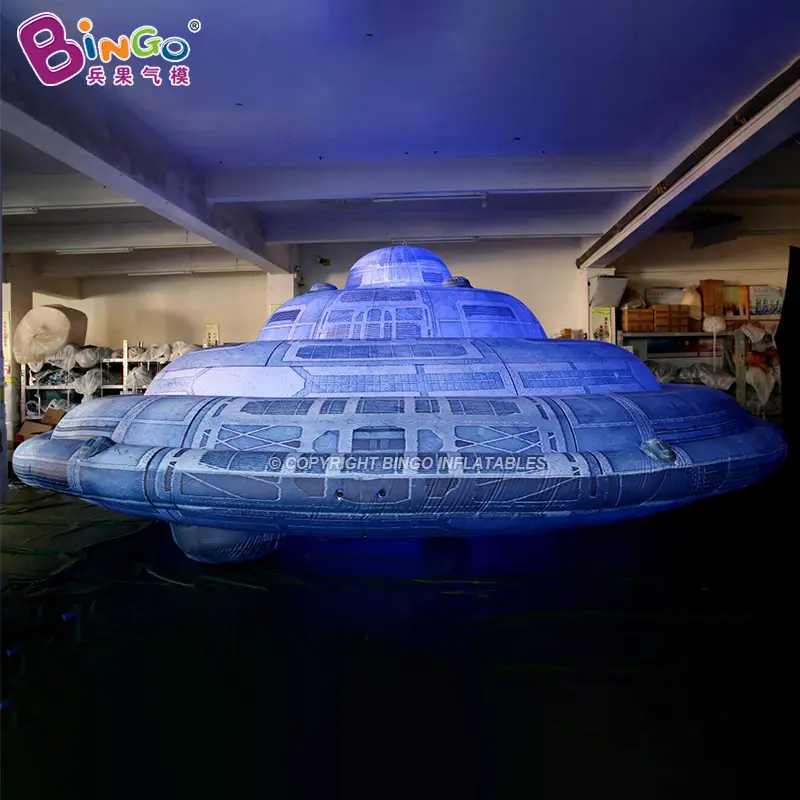 Ücretsiz kargo özelleştirilmiş Alien tema olay 2.5M dev UFO balon şişme UFO modeli şişme oyuncak satılık
