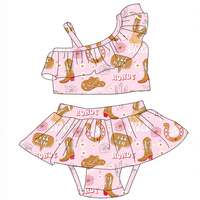 Maillots de bain pour filles d'été, tissu respirant à séchage rapide, maillots de bain deux pièces à volants