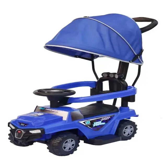 Không 24V 4x4 pin sạc drivable ATV Đồ chơi xe ô tô cổ điển trẻ em đẩy đi giỏ hàng Bumper Pedal chuyển tiếp xe cho trẻ em đi xe