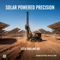 Foreuse hydraulique polyvalente avec moteur et pompe pour sols complexes – Haute capacité de charge pour des fondations stables sur terrains inégaux