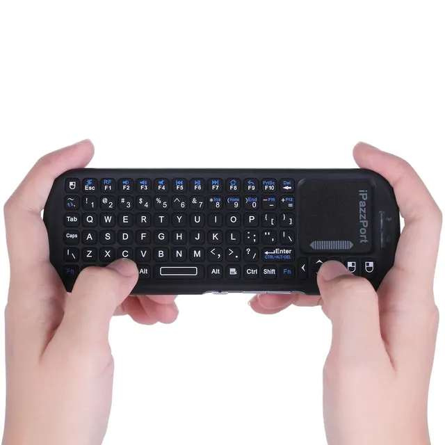 Gaming Keyboard Mini  Wireless Ergonomic Keyboard with Touchpad Mouse Combo for Android TV Box/PC/Tablet/PS4/Raspberry Pi 3/HTPC