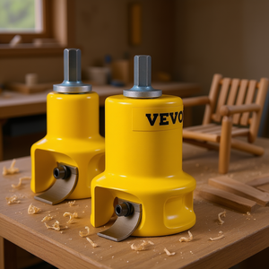 Kit de coupe de bois Vevo avec lames courbées doubles de 1 et 2 pouces pour la fabrication de meubles - Product Image 2