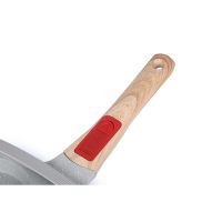 Grosir panci Steak wajan aluminium anti lengket, panci panggang persegi atas dengan pegangan yang bisa dilepas