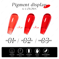 JTING Vernis Gel Haute Pigmentation 6 Couleurs Effet Gelée Sans HEMA Végan Couleurs Gelée Néon Transparentes Fournisseur de Vernis Gel pour Ongles