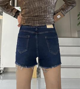 Shorts en <span class=keywords><strong>jean</strong></span> taille moyenne pour <span class=keywords><strong>femme</strong></span>, grande taille, décontractés, collection été, offre spéciale - Product Image 6