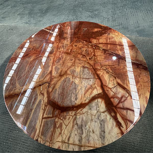 Lastre di marmo rosso Calactta con vetri di lusso in pietra di lusso Villa decorazione in marmo da parete sfondo blu piastrelle di marmo - Product Image 5