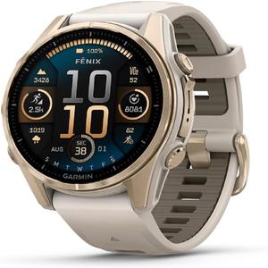 Montre connectée GPS multisports haut de gamme <span class=keywords><strong>Garmin</strong></span> <span class=keywords><strong>fenix</strong></span> 8 51 mm, Solar <span class=keywords><strong>Sapphire</strong></span> Premium - Product Image 5