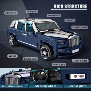 MOULD KING 10017 <strong>Technical</strong> Building Blocks Classic RR Cullinans Car Model MOC Bricks Vintage Car Kids DIY Toys Christmas Gifts - Product Image 5