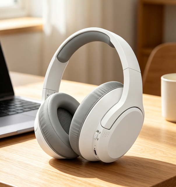 LDON L839 Over-Ear Dynamic 40mm Wireless ANC Gaming Headphones Ear Mic Low Latency 5.3 Dual Mode Button Controls Travel-Friendly
