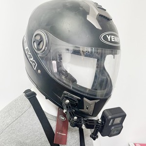 Support de fixation mentonnier GoPro 13 pour casques de moto, accessoire essentiel pour caméra d'action DJI Inspire, équipement de conduite incontournable - Product Image 1