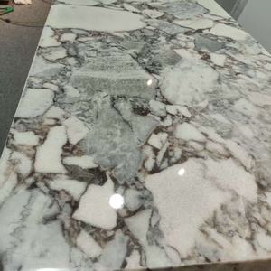 ชุดโต๊ะกาแฟหินอ่อนขนาดใหญ่ ตกแต่งบ้าน ห้องนั่งเล่น ดีไซน์พิเศษ ลายหินอ่อนโอเชียนสตอร์ม พร้อมฐานหินอ่อน - Product Image 3