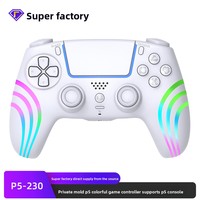 Manette de jeu sans fil P5-230 en ABS avec lumières colorées et prise en charge somatosensorielle pour / Slim/