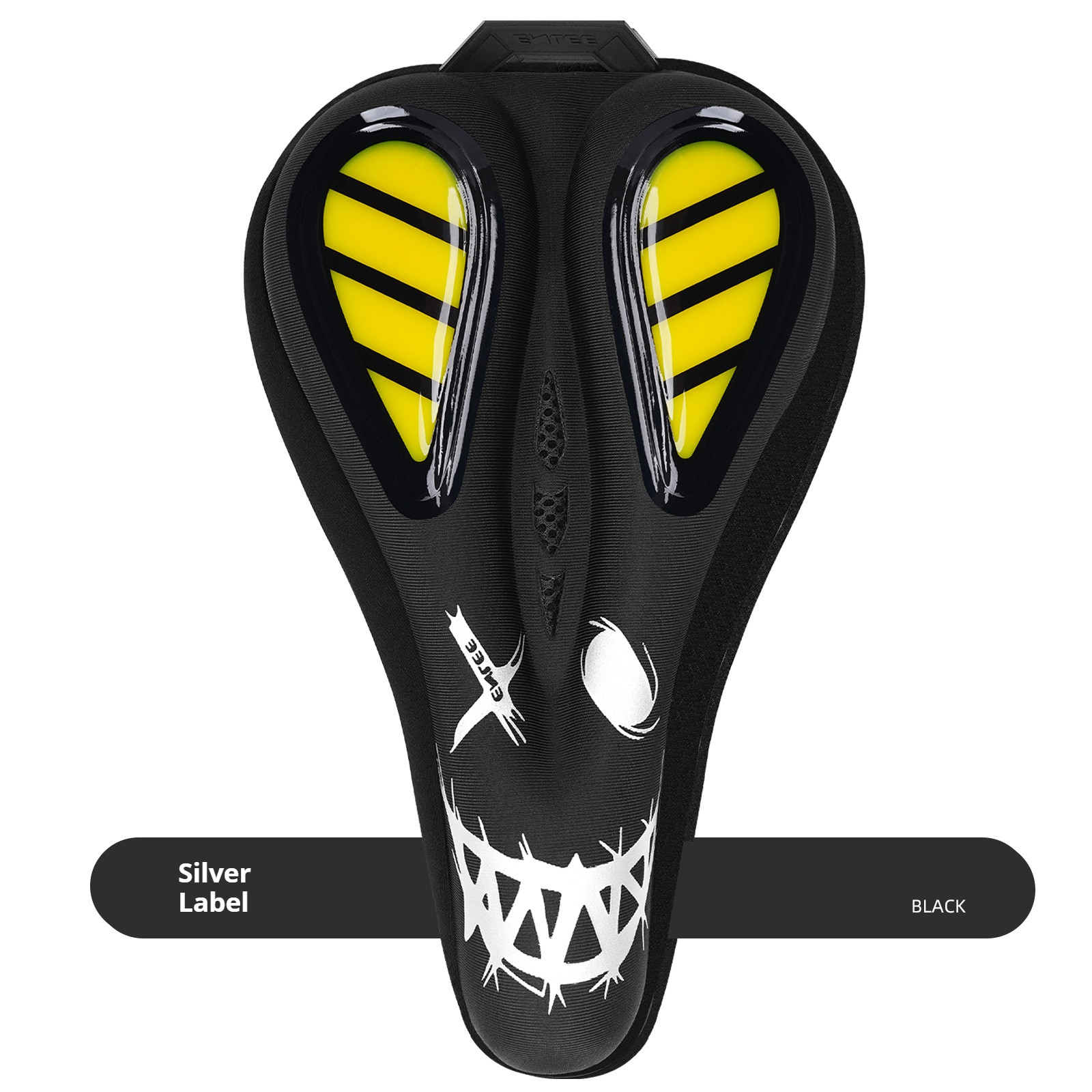 étiquette argentée