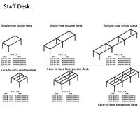 Bureau ergonomique moderne pour employés avec éclairage LED intégré, assemblage facile, en bois écologique, améliore la concentration via la table EZ-44