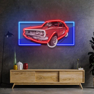 Letrero de neón de lujo para coche Vintage exquisito personalizado, decoración de pared, letrero con estampado UV para hombre, cueva, Club, elegante letrero de neón para coche para decoración de tienda - Product Image 3