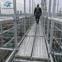 Planche de chantier en acier galvanisé à chaud Q235 - Plateforme de construction robuste pour système Ringlock Cuplock