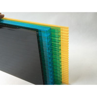 Serre en polycarbonate pour arrière-cour, feuille de plastique creuse transparente en polycarbonate pour couverture de toit de balcon
