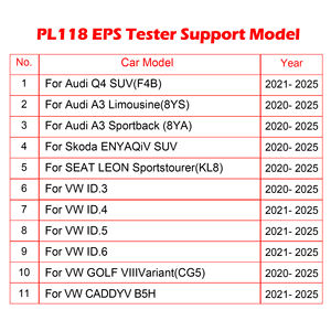WOYO PL118 para VW & <span class=keywords><strong>AUDI</strong></span> EPS <span class=keywords><strong>Tester</strong></span> em Banco Elétrica Volante Detector De Motor Off-line - Product Image 3