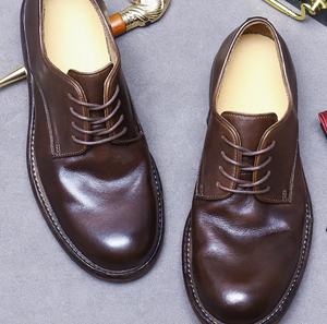 Zapatos Oxford Vintage de Estilo Británico para Hombre, Parte Superior de Cuero Genuino, Cierre Deslizante, Antideslizantes, Impermeables, con Patrón Floral, para Boda - Product Image 6