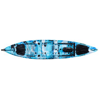 Kayak de pêche pagaie pour 1 personne, bateau avec gouvernail, pour activités de plein air