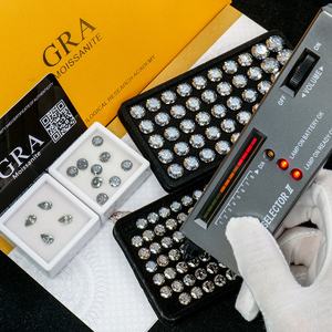 Moissanite de forme poire de couleur gris foncé, de qualité VVS1, brillant, de fabrication Xingyue, vente directe d'usine, pour bague - Product Image 3