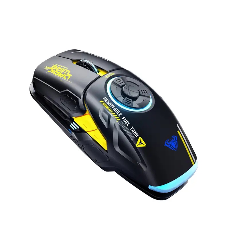 AULA H530 Wireless Mouse Vier-Modus-Dekompression laden Gyro Mouse Rotierende Esports Gaming RGB-Maus
