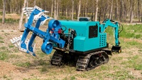 Tracteur sur chenilles rotatif personnalisé en usine, puissant pour le creusement, 80 CV, haute efficacité, équipé de divers accessoires