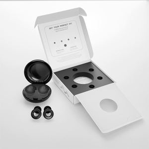 Tapones para los Oídos con Logotipo Personalizado, Protección Auditiva, Reutilizables, de Silicona Suave, Cancelación de Ruido, para Dormir, Trabajar, Estudiar y Viajar - Product Image 1