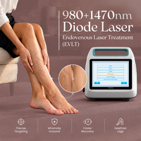 Nouvelle conception de machine laser EVLT 50W 980nm 1470nm à diode vasculaire pour le traitement des varices et des varicocèles