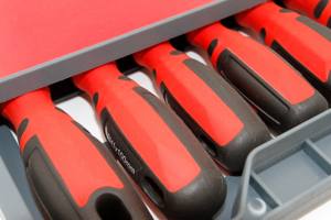 Outils à main multiples <span class=keywords><strong>TPR</strong></span> Jeu de tournevis à fente en plastique Tournevis magnétique à fente/Phillips/Torx - Product Image 5