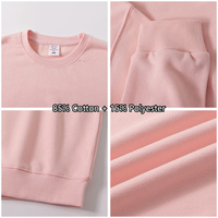 Pull-over rose cœur tendance en coton épais, nouveau style 2026, avec logo de créateur, vente en gros, best-seller