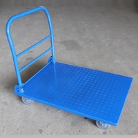 Carretilla de Plataforma Plegable de Acero con Cuatro Ruedas y Capacidad de 150/300/500/800 kg para Almacén, OEM