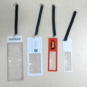 Cá Nhân in <span class=keywords><strong>PVC</strong></span> kính lúp, mùa xuân dây <span class=keywords><strong>PVC</strong></span> Nhựa kính lúp cai trị cho người già, sinh viên, trẻ em OEM - Product Image 2