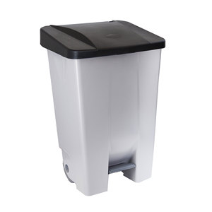 Contenitore per rifiuti riciclabili da 80 litri con apertura a pedale. Verde. - Product Image 4