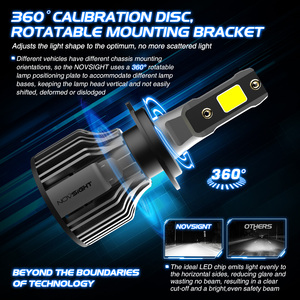 Novsight N39 Xe <span class=keywords><strong>LED</strong></span> Đèn Tự Động Sương Mù Ánh Sáng <span class=keywords><strong>Kit</strong></span> 72W 10000LM Canbus Phụ Kiện H11 H7 H4 <span class=keywords><strong>LED</strong></span> Đèn Pha Bóng Đèn - Product Image 4