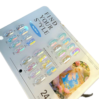 SH Nouvelle Poudre Magique Effet Miroir 24 Couleurs Super Lumineuse Effet Aurore, Coffret en Bois, Vente Chaude, Exclusivement pour Salons de Manucure