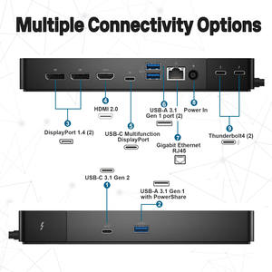 Für WD22TB4 Thunderbolt 4 USB-C Laptop-Dockingstation mit Dual-Monitor-Unterstützung PVC-Material auf Lager - Product Image 4