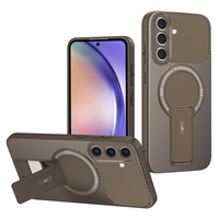 Étui de protection d'objectif pour Samsung Galaxy A57 A17 A07 A56 A36 A06 A55 A35 A54, étui de téléphone magnétique en TPU texturé en fibre de carbone