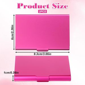 Tarjetero de Aluminio Personalizado con Nombre Comercial, Estuche Metálico para Tarjetas Bancarias y de Crédito, Cartera Metálica para Hombres y Mujeres - Product Image 3