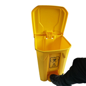 Factory-customized foot-operated, <b>lidded</b>, classified waste <b>bins</b> for hotels, offices, residential communities, and property - Product Image 4