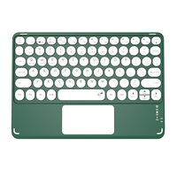 Keyboard nirkabel 2.4g harga pabrik dengan touchpad gigi biru Spanyol mini teclado keyboard isi ulang untuk tablet