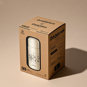 Kotak pengiriman botol Tumbler Logo kustom kotak Mailer botol air hadiah kotak kemasan cangkir perlengkapan minum kotak surat kertas - Product Image 4