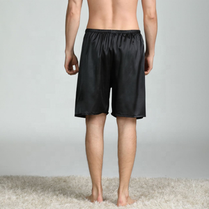 Pantalones de dormir suaves de verano para <span class=keywords><strong>hombre</strong></span> Pantalones de <span class=keywords><strong>pijama</strong></span> cortos de satén de seda Pantalones de salón - Product Image 3