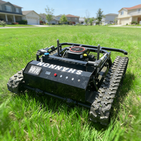 Tondeuse robotisée agricole à essence sur chenilles télécommandée pour la coupe de l'herbe en gros